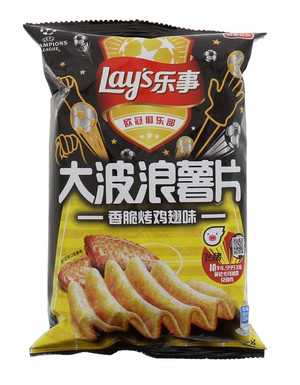 乐事大波浪薯片香脆烤鸡味40克