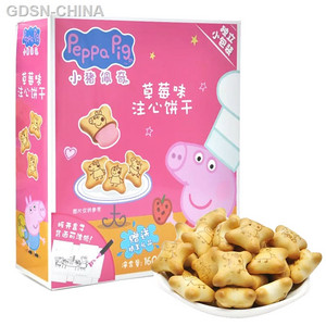 Peppa pig160g注心饼(草莓)盒装