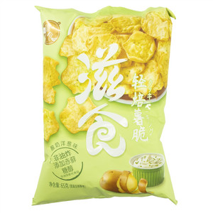 滋食酸奶洋葱味轻焙薯脆