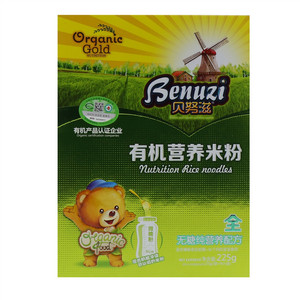 贝努滋无糖纯营养配方有机营养米粉