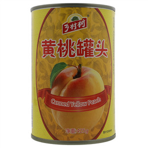 乡村树黄桃罐头