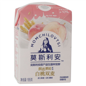 光明莫斯利安巴氏杀菌热处理风味酸牛奶(白桃、燕麦、藜麦) 195g