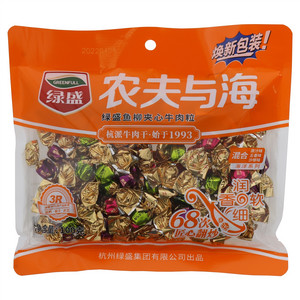 绿盛农夫与海夹心牛肉粒混合味100克