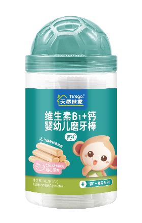 天然世家维生素B1+钙婴幼儿磨牙棒原味
