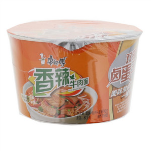 康师傅双享卤蛋王香辣牛肉面149克