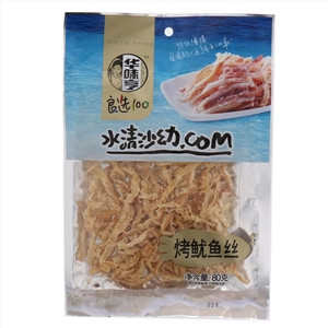 华味亨烤鱿鱼丝80克