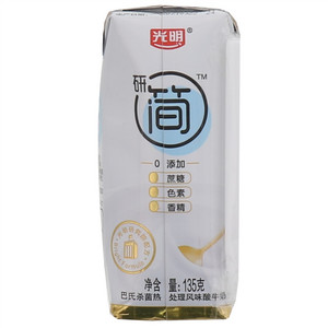 光明研简巴氏杀菌热处理风味酸牛奶（原味）135g