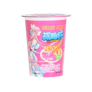 噜啦啦草莓味酱饼干条萌趣杯