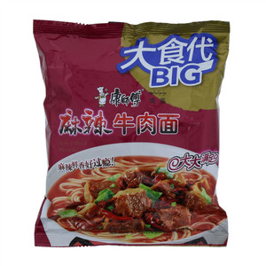 康师傅大食袋 麻辣牛肉面（清真）