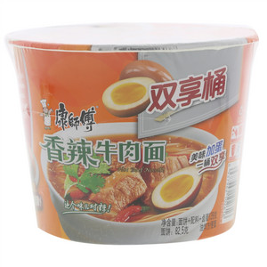 康师傅双享桶香辣牛肉面