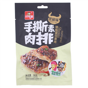 90g黑椒味手撕素肉排