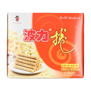 PO-LI FOODS波力波力卷(鸡蛋口味+海苔口味)