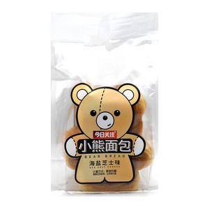 今日关注海盐芝士味小熊面包