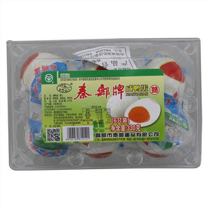 秦邮牌熟咸鸭蛋大级1*6吸塑盒