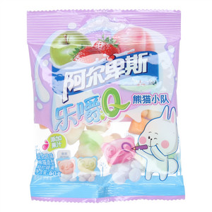 阿尔卑斯乐嚼Q熊猫小队袋装60克