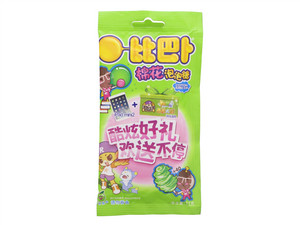 比巴卜苹果味棉花泡泡糖11克