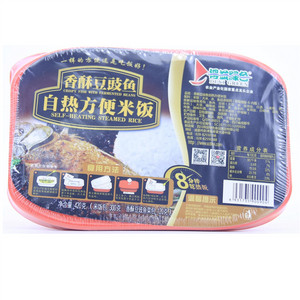 得益绿色香酥豆豉鱼自热方便米饭