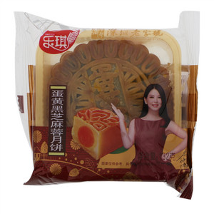乐琪蛋黄黑芝麻蓉月饼