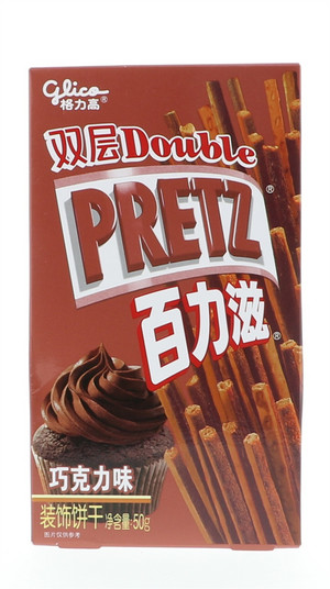 格力高双层百力滋巧克力味装饰饼干50g