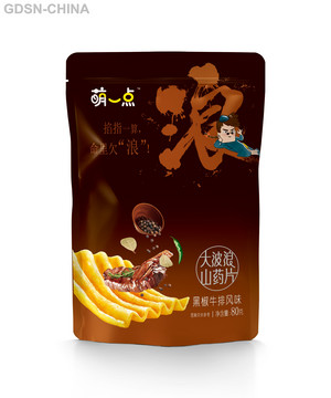 大波浪山药片（黑椒牛排风味）80g