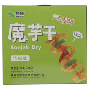 悠源泡椒味魔芋干