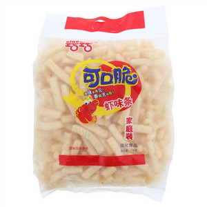 巧巧家庭装可口脆虾味条