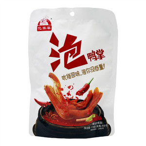 亿家馨118克香辣味泡鸭掌