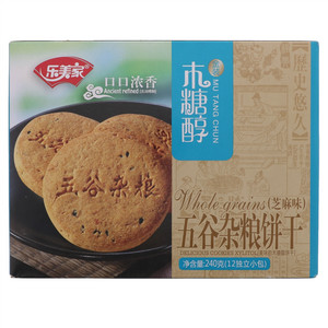 乐美家金装木糖醇五谷杂粮饼干