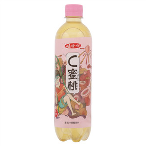 娃哈哈C蜜桃蜜桃汁碳酸饮料