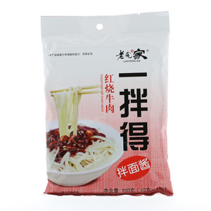 老庞家红烧牛肉拌面酱160克