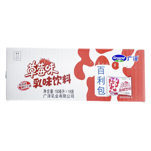 广泽草莓味乳味饮料