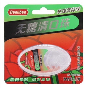 beelibee玫瑰薄荷味无糖清口珠