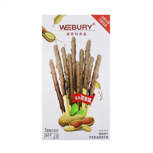 WEBURY威百利花生粒涂层饼干棒