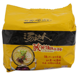 统一汤达人酸酸辣辣豚骨面方便面