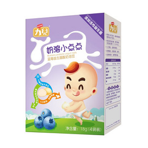 力兒奶溶小点点蓝莓益生菌酸奶溶豆