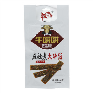 辣娃子牛哄哄麻辣素大牛筋（调味面制品）