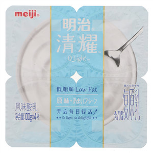 meiji明治清耀低脂肪?原味风味酸乳
