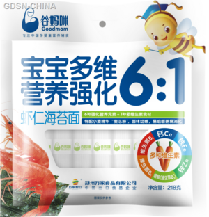 谷妈咪营养强化多维小面条（虾仁海苔面）