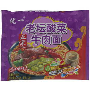 优一老坛酸菜牛肉面