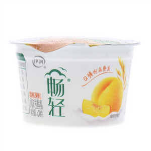 伊利畅轻黄桃果粒风味发酵乳