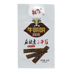 辣娃子牛哄哄麻辣素小牛筋（调味面制品）