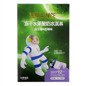 ADNICE善加益生菌＆蓝莓味冻干水果酸奶冰淇淋