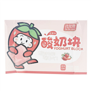 比比赞草莓味酸奶块