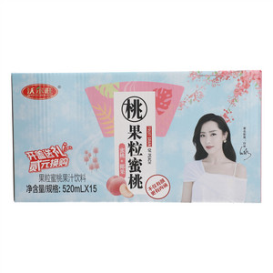 沃尔旺蜜桃+椰果果粒蜜桃果汁饮料