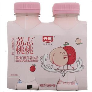 光明荔枝白桃牛乳饮品 250ml*4