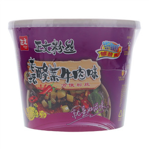 正文老坛酸菜牛肉味方便粉丝