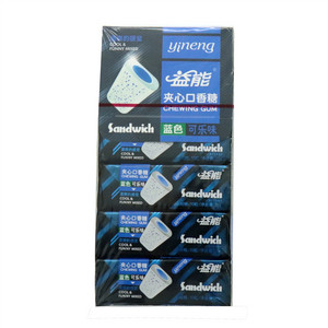 益能夹心口香糖（蓝色可乐味）