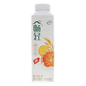 伊利畅轻燕麦+凤梨+橙风味风味发酵乳