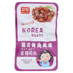 尝发韩式烤肉风味香辣鸡肉