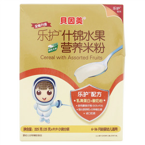 貝因美乐护什锦水果营养米粉